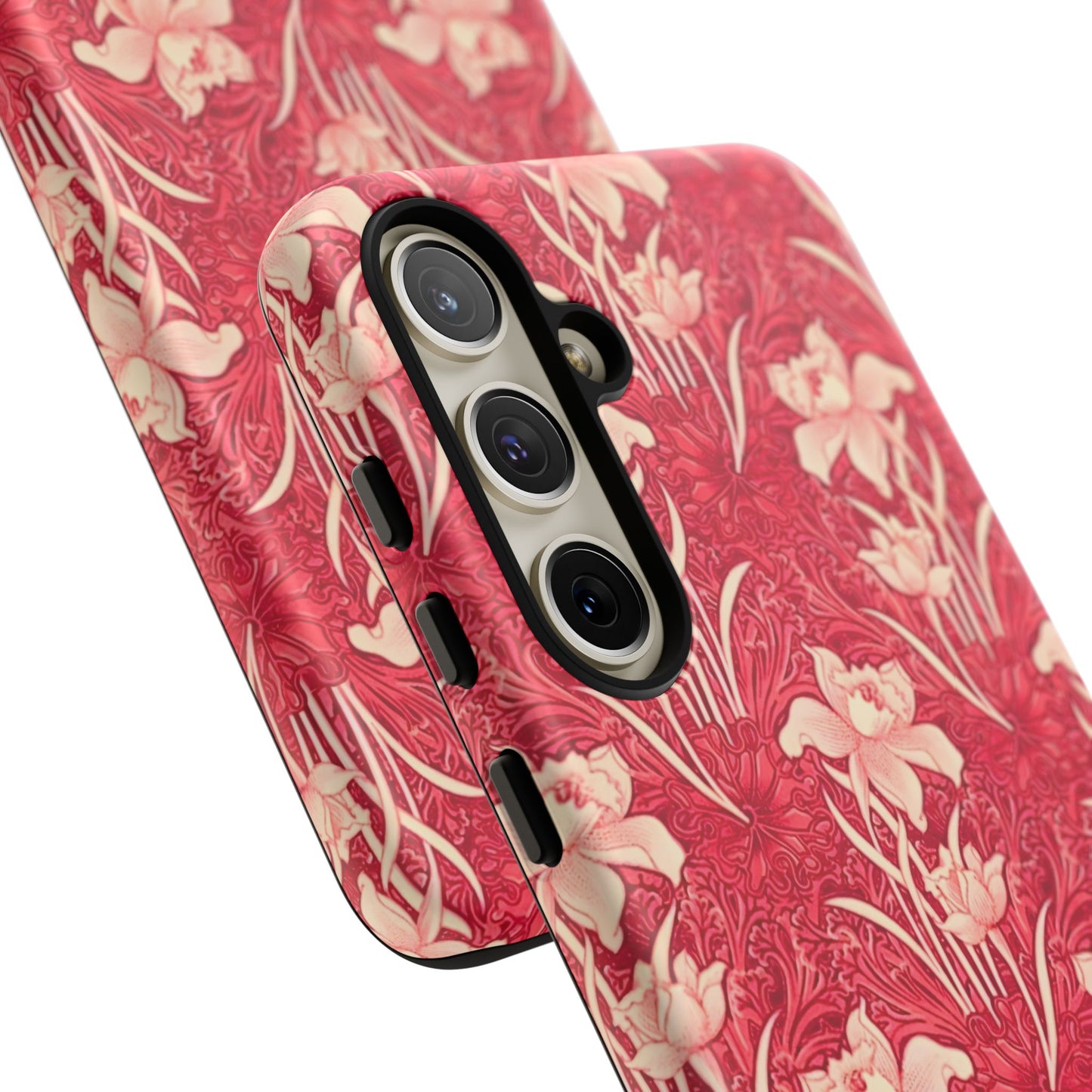Floral Tough Phone Case - Durable, Stylish Accessory, Perfect Gift for Her, Floral Pattern, Customizable, Ideal for Daily Use