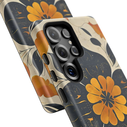 Floral Phone Case - Tough Cases, Botanical iPhone Cover, Vintage Flower Design, Durable Smartphone Protection, Unique Gift Idea