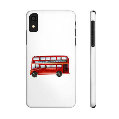 Vintage London Bus Phone Cases | Slim Phone Cover, London Gifts, Travel Accessories, Unique Phone Case, Bus Lover Gift