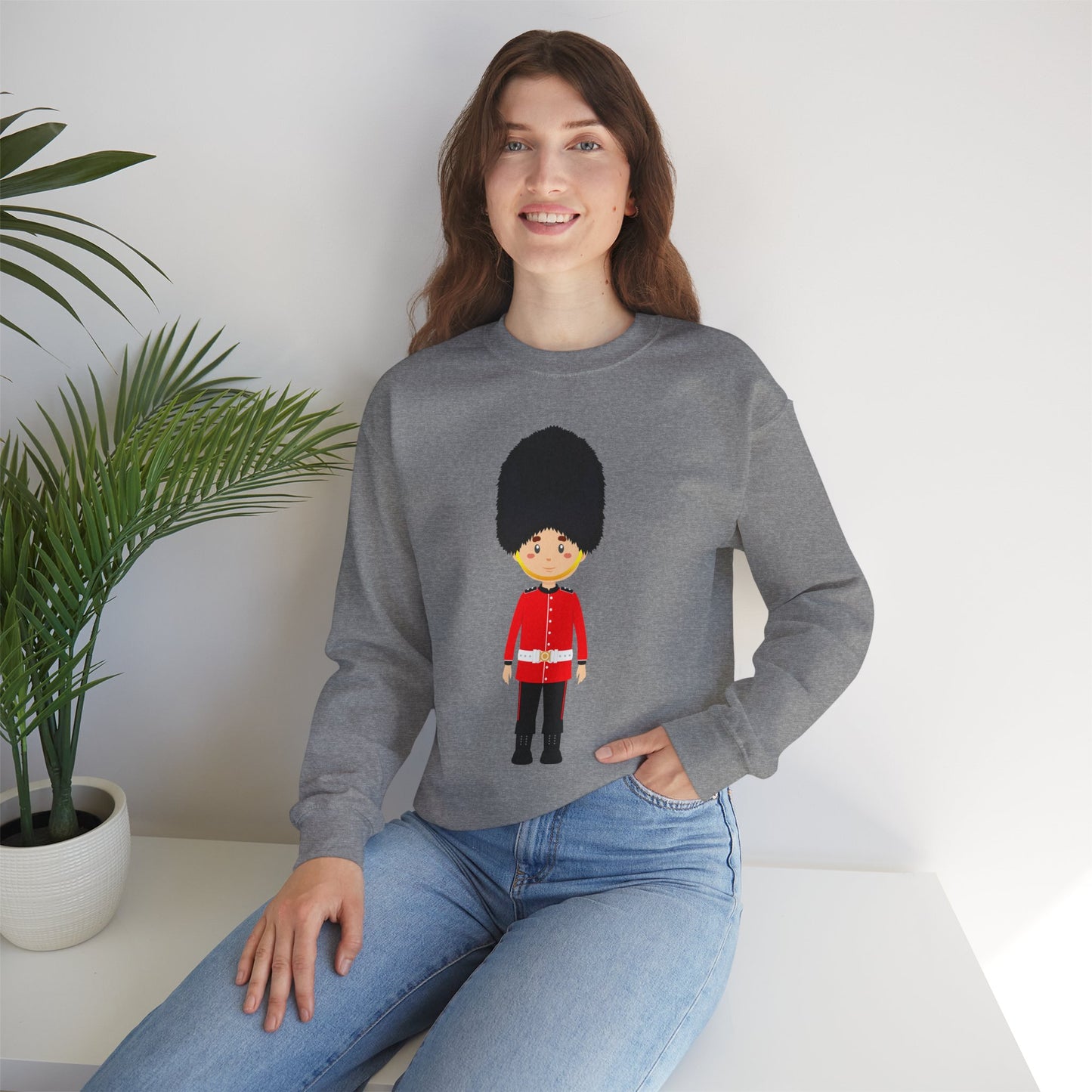 Unisex Heavy Blend™ Crewneck Sweatshirt - Scarlet Pride - The Classic British Soldier
