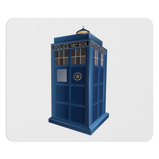 Doctor Who Police Box Mouse Pad - Geeky Desk Accessory, Sci-Fi Fan Gift, Gaming Mousemat, Office Decor, Unique Gift Idea