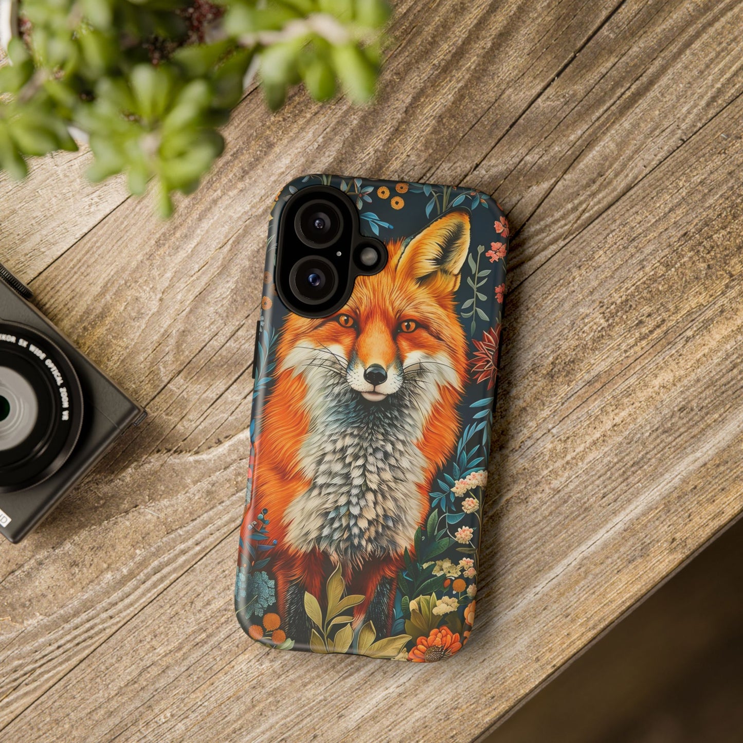 Vibrant Fox Phone Case, Tough Phone Cover, Unique Wildlife Accessory, Gift for Animal Lovers, Nature-Inspired Design