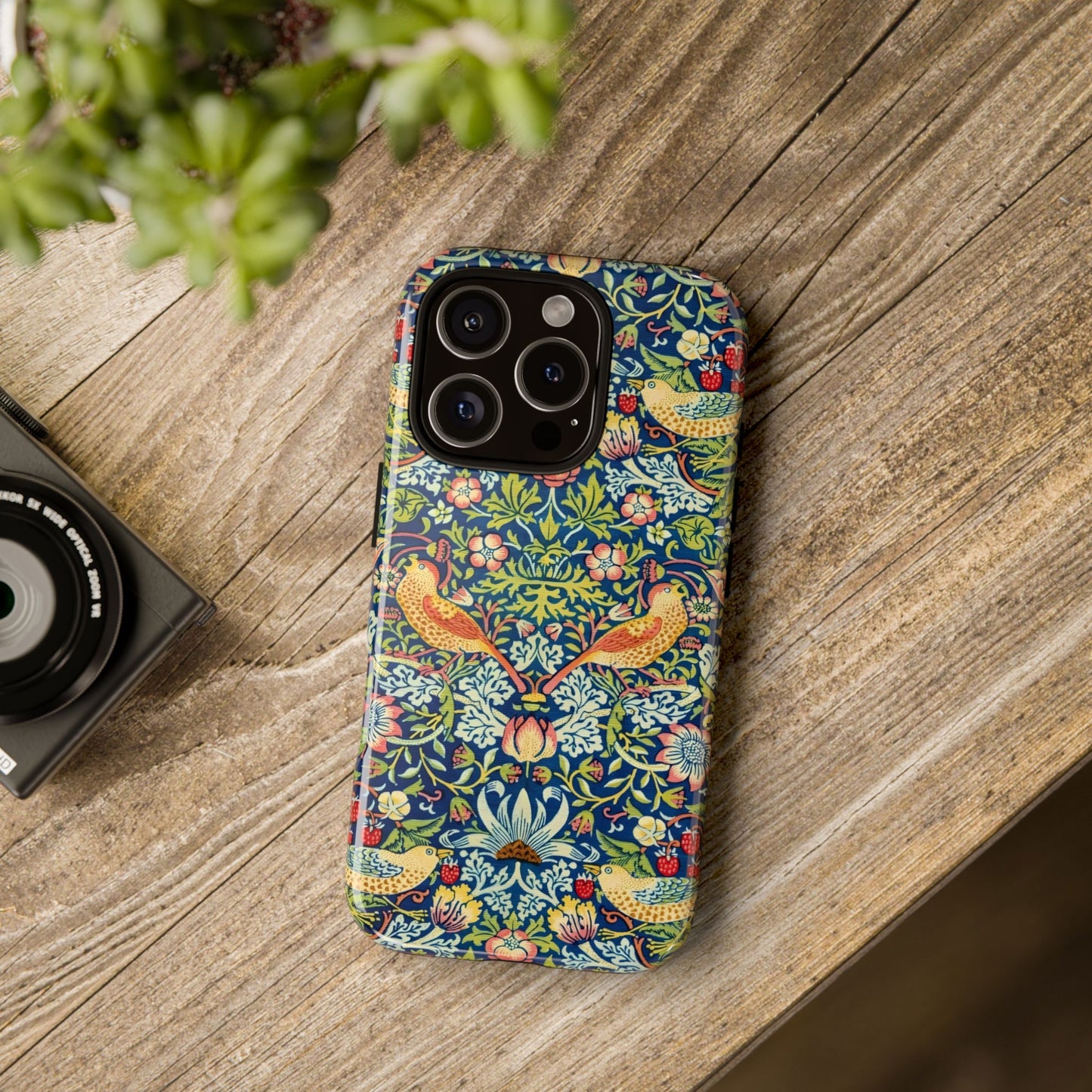Floral Phone Case | Tough Cases, Stylish Protection, Unique Gift, Eco-Friendly, Floral Pattern, Bird Design