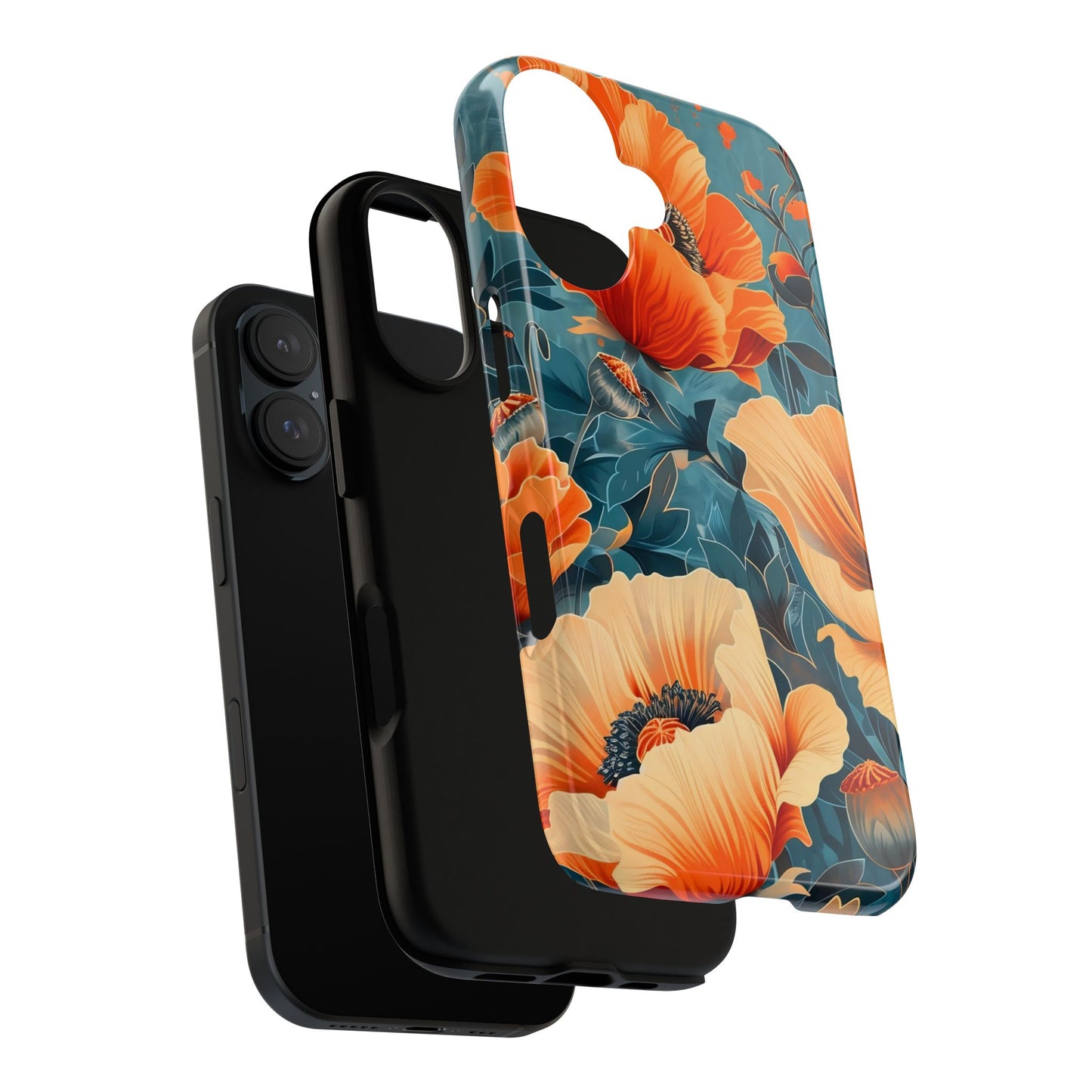 Floral Phone Case, Tough Cases for Protection and Style, Spring Aesthetic, Gift for Her, Phone Accessory for Nature Lovers