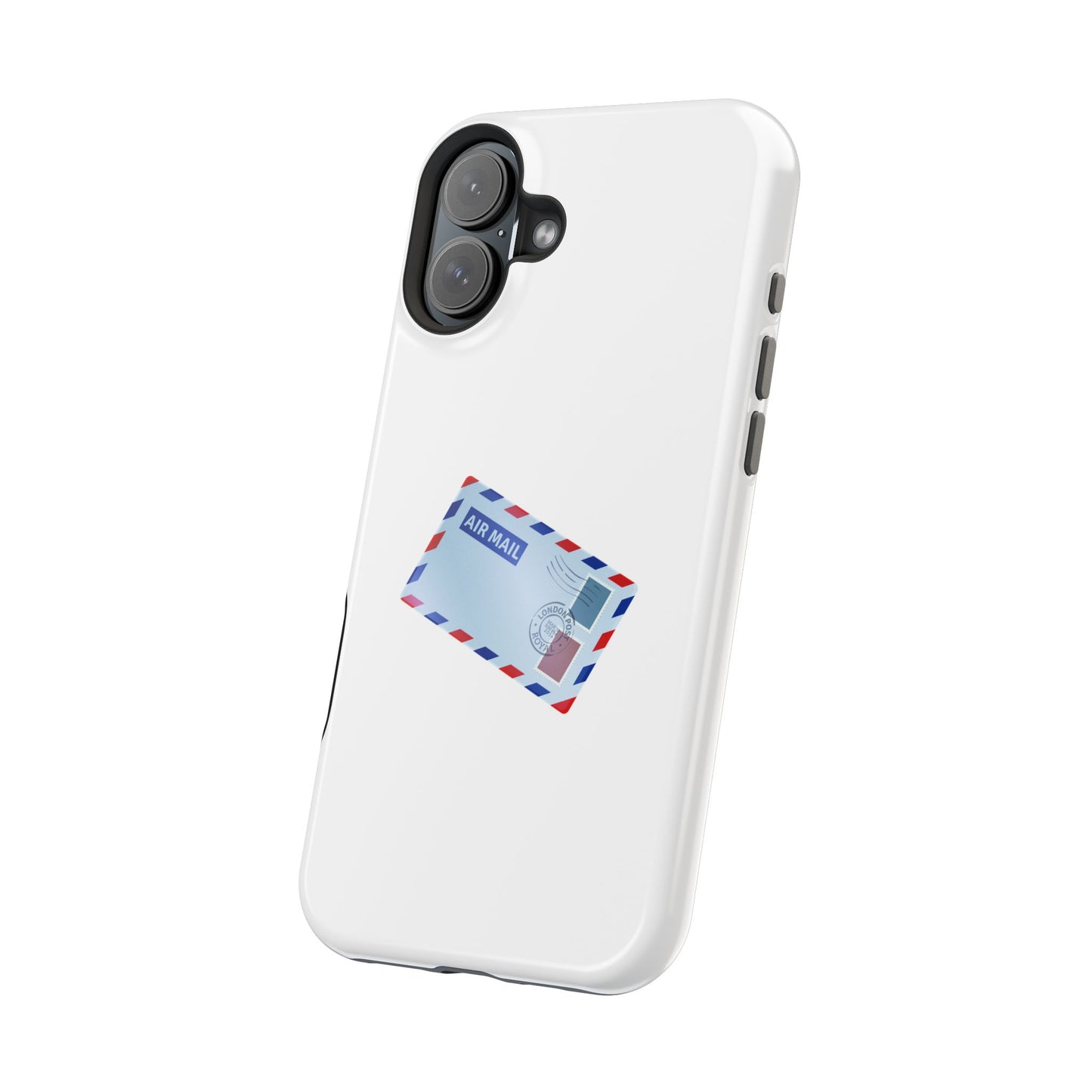 Air Mail Design Magnetic Phone Cases, Custom Phone Cover, Unique Gift for Travelers, Stylish Accessories for Holidays, Fun Phone Cases