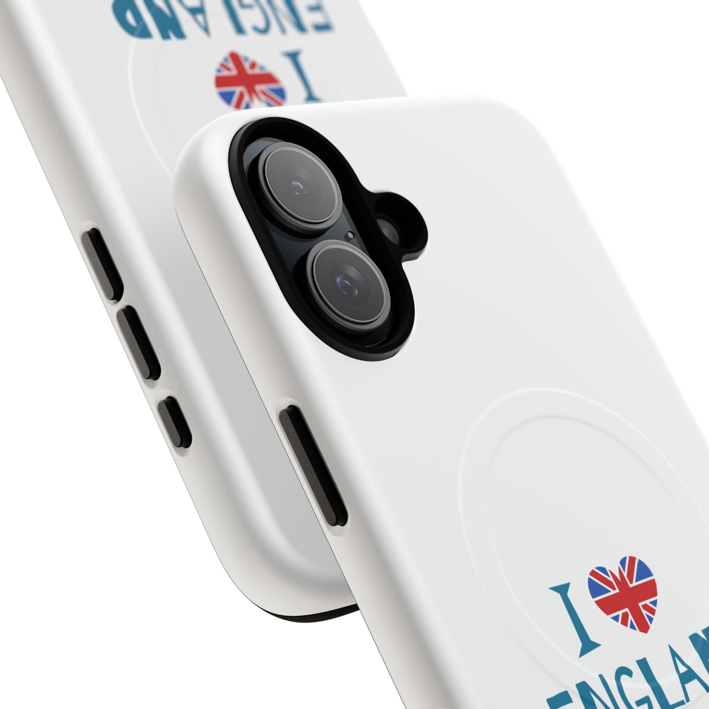 I Love England Magnetic Phone Case | Tough Protective Cover, Travel Gift, Souvenir for England Lovers, Personalized Phone Accessories