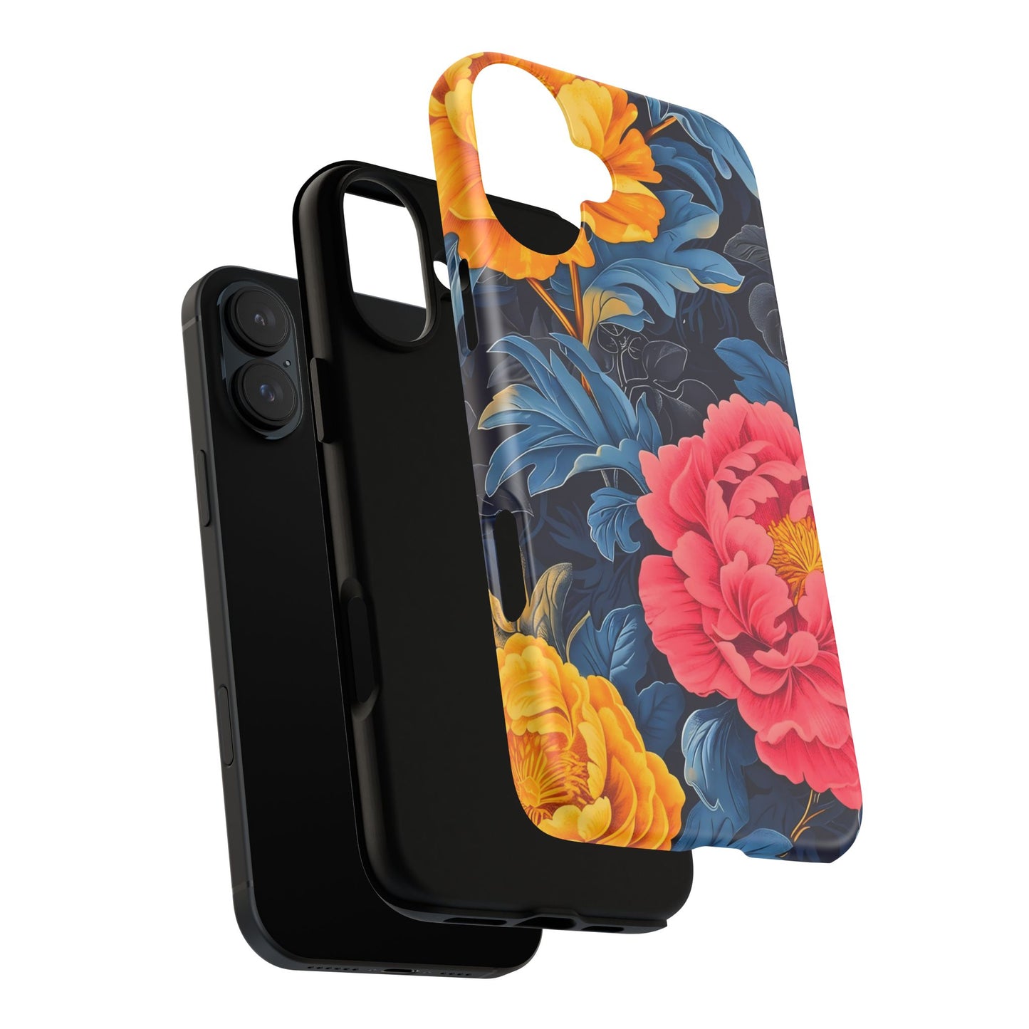 Floral Phone Case, Tough Cases, Stylish Mobile Cover, Gifts for Her, Phone Accessories, Unique Flower Design