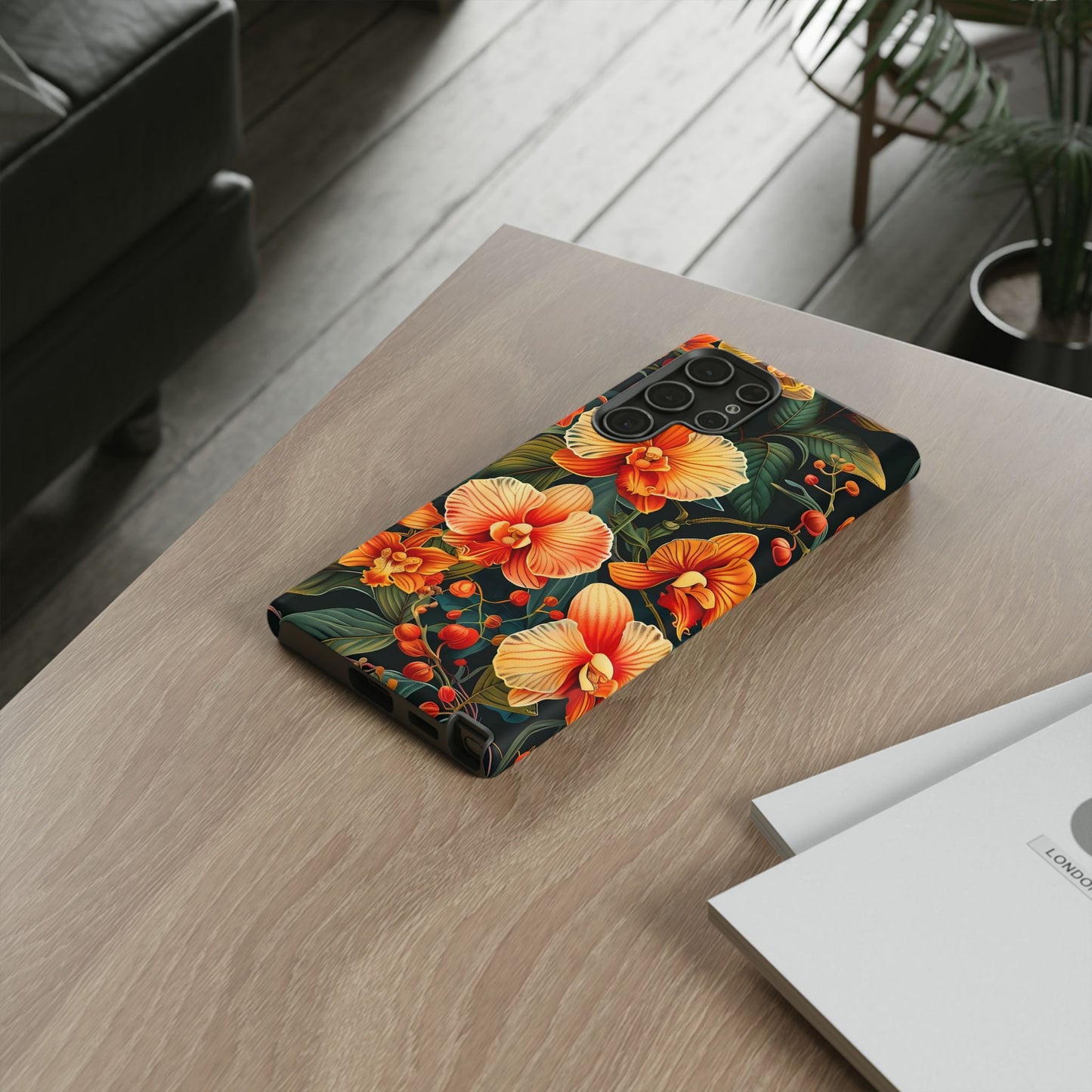 Floral Phone Case - Tough Cases, Protective Cover, Gift for Her, Smartphone Accessory, Floral Design, Nature-Inspired