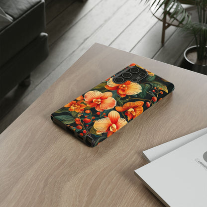 Floral Phone Case - Tough Cases, Protective Cover, Gift for Her, Smartphone Accessory, Floral Design, Nature-Inspired