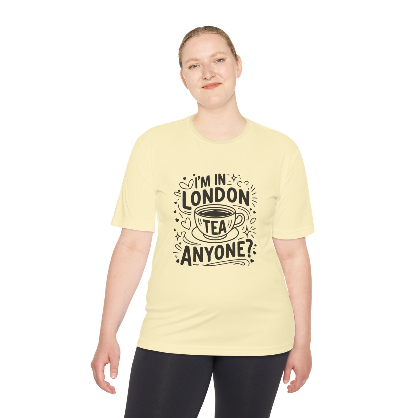 Unisex Moisture Wicking Tee - I'm in London tea Anyone?