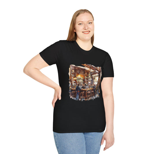 Unisex Softstyle T-Shirt - The Cozy Pub Experience