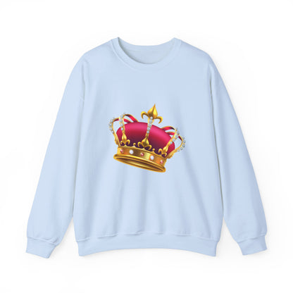 Unisex Heavy Blend™ Crewneck Sweatshirt Trendy - British Royal Crown