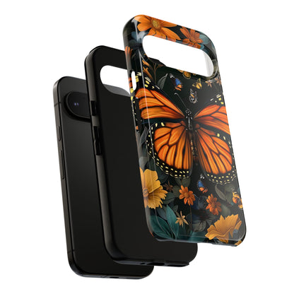 Monarch Butterfly Phone Case, Tough Cases, Nature Lover Gift, Floral Mobile Cover, Eco-Friendly Phone Accessory, Butterfly Design