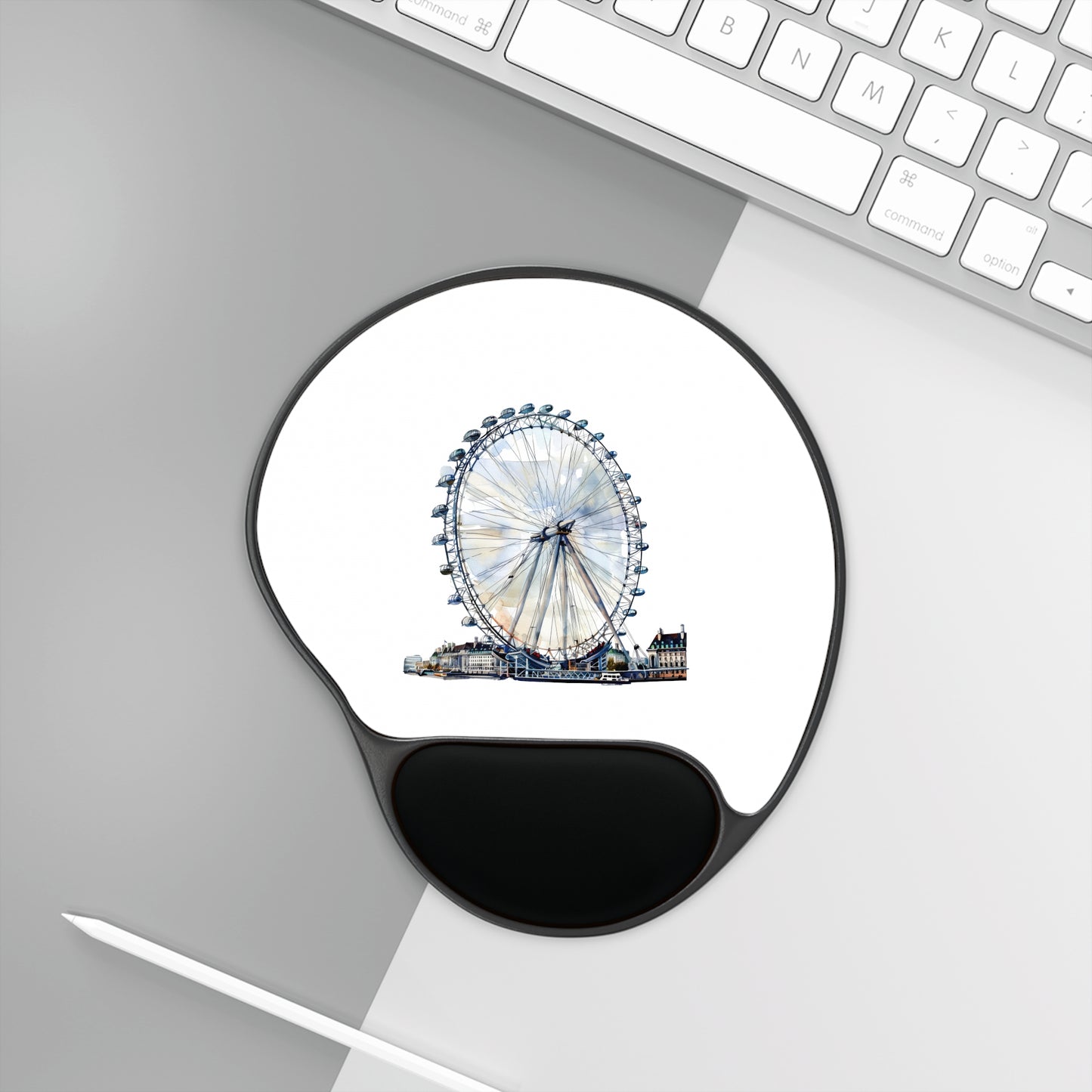 Elegant London Eye Mouse Pad with Wrist Rest | Perfect for Home Office Decor, Gift for Travel Lovers, Work from Home Essentials, Desk [...]