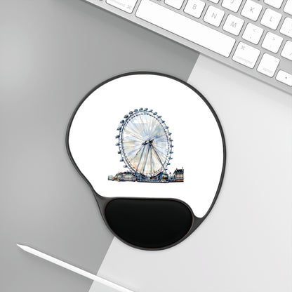 Elegant London Eye Mouse Pad with Wrist Rest | Perfect for Home Office Decor, Gift for Travel Lovers, Work from Home Essentials, Desk [...]