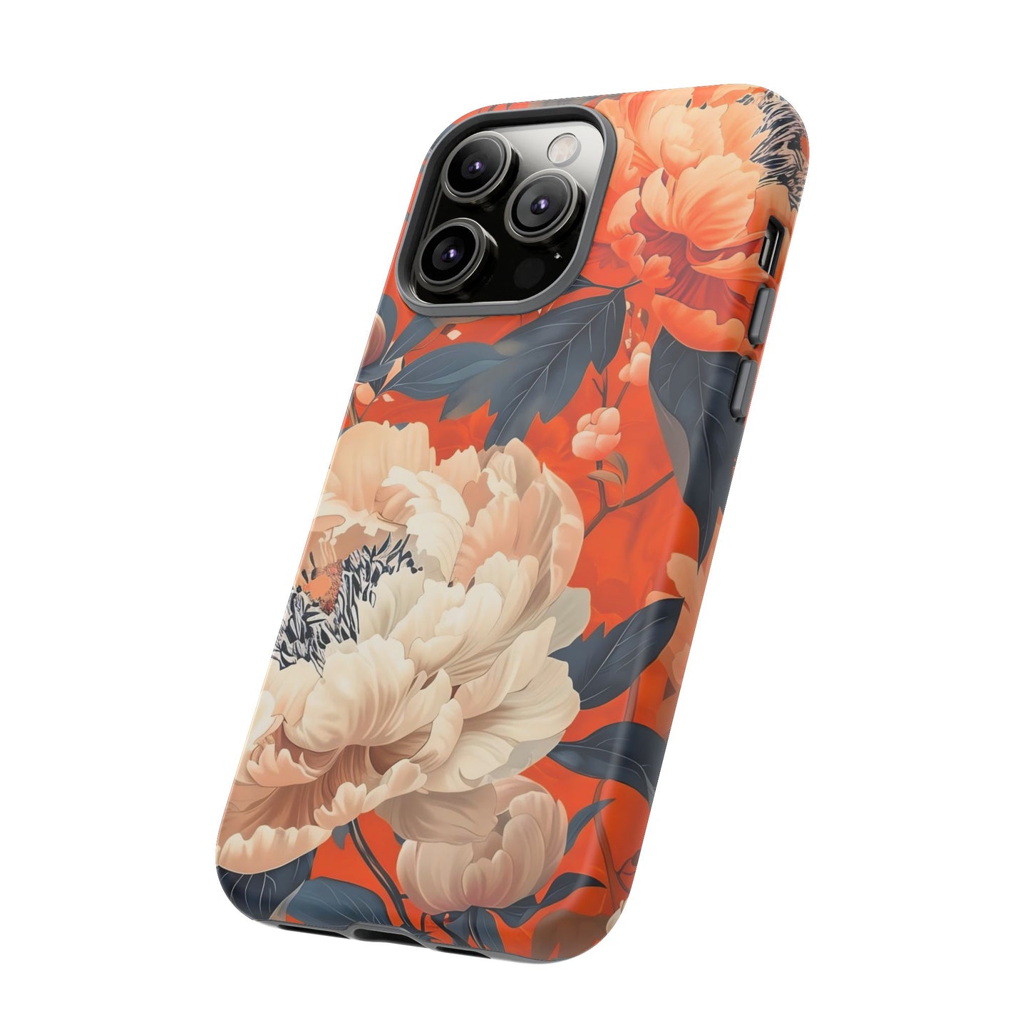 Floral Tough Case, Durable Floral Phone Case, Stylish Protection Case, Gift for Her, Spring Accessories, Mother’s Day Gift