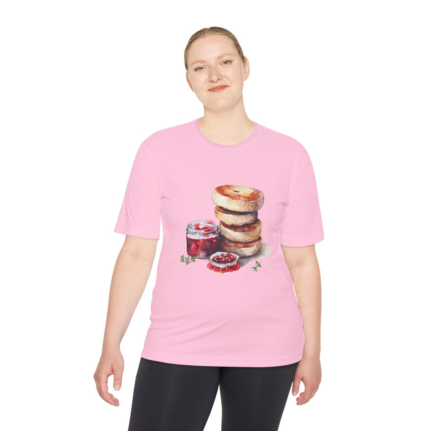 Unisex Moisture Wicking Tee - Rustic Food Design Wall Art