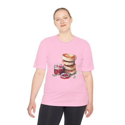 Unisex Moisture Wicking Tee - Rustic Food Design Wall Art