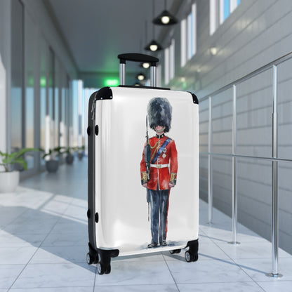 British Plaid Scarf Watercolor Suitcase