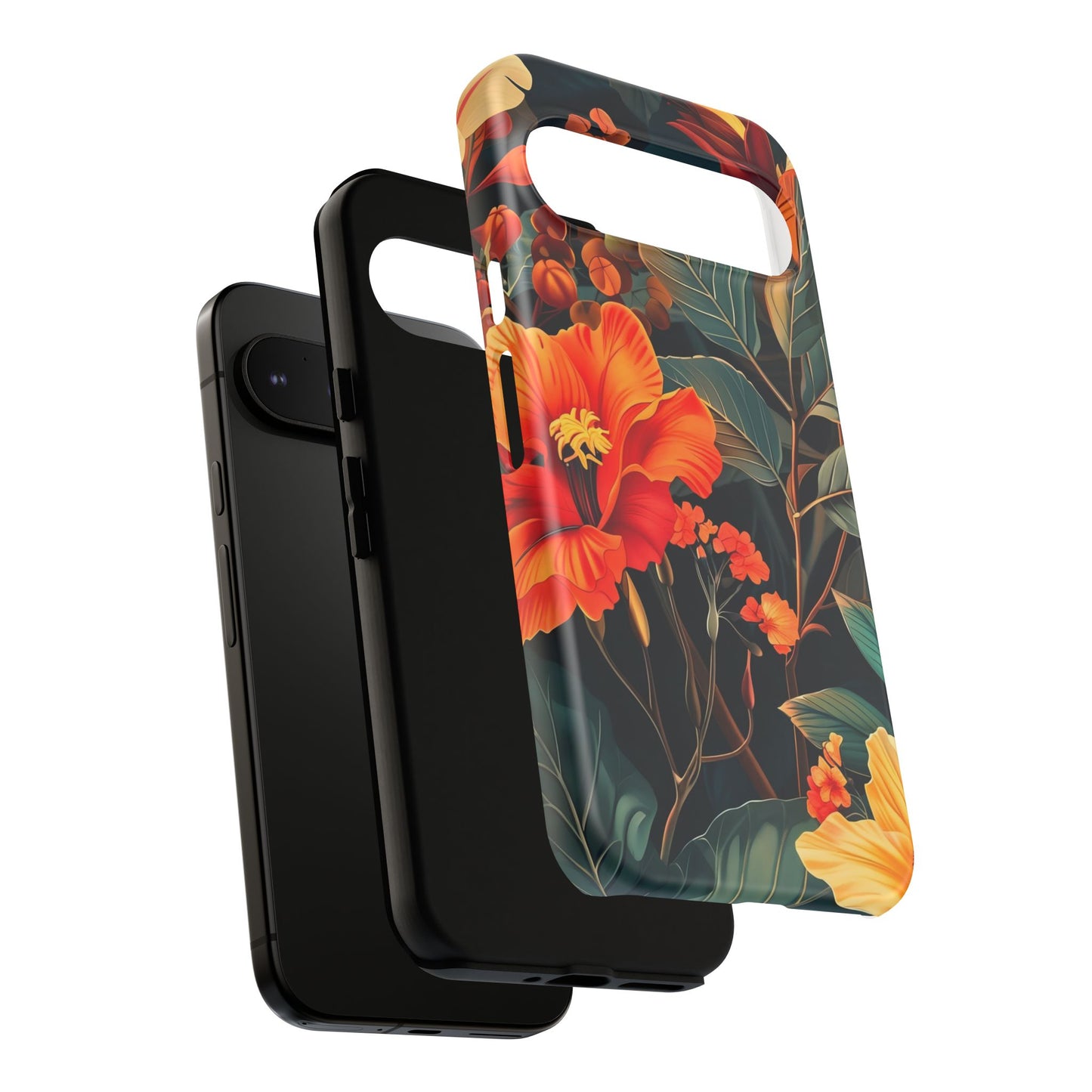 Tough Floral Phone Case | Tropical Vibe, Gift for Nature Lovers, Summer Beach Accessory, Floral Pattern, Trendy Phone Accessories