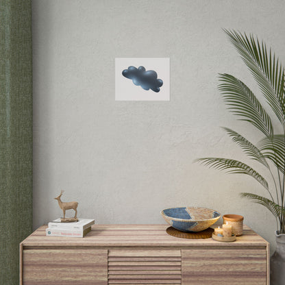 Cloud Art Print, Modern Decor, Minimalist Wall Art, Home Office Decor, Unique Gift, Aesthetic Poster