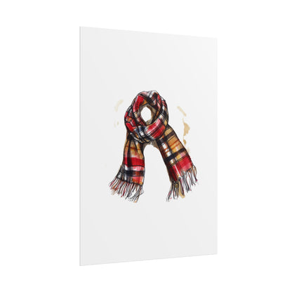 Cozy Scarf Wall Art - Fall Decor for Home, Rustic Style, Gift for Her, Cozy Vibes, Autumn Aesthetic