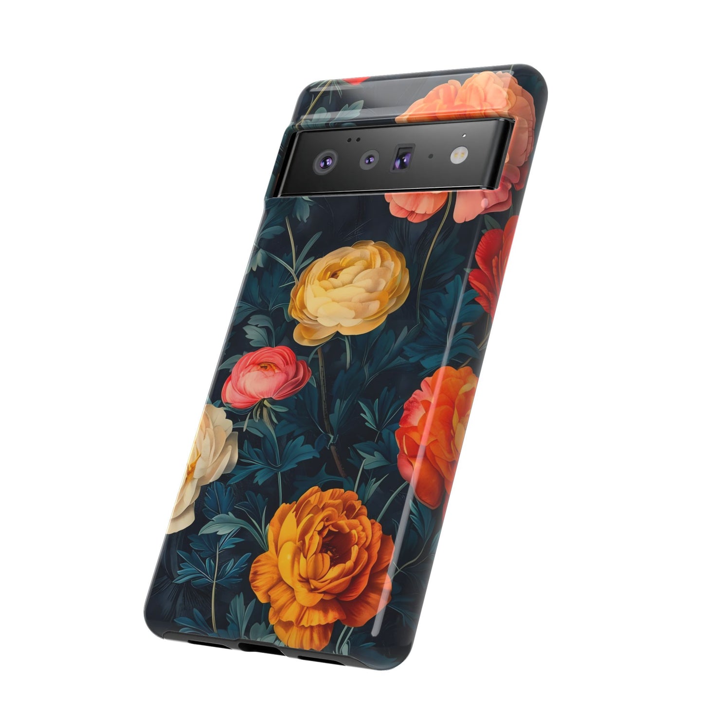 Floral Phone Case - Tough Cases, Stylish Protection, Gift for Flower Lovers, Customizable Cover, Floral Design Mobile Accessory