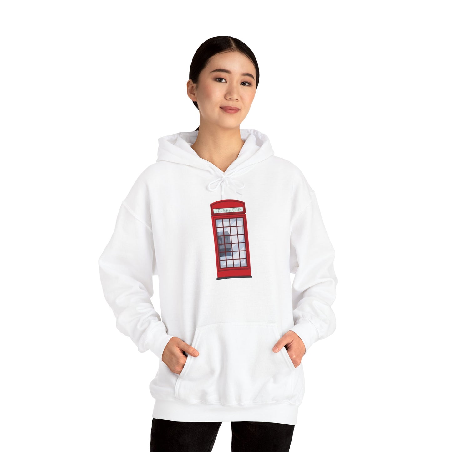 Unisex Heavy Blend™ Hooded Sweatshirt - Iconic British Public Telephone
