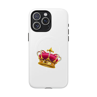 Crown Magnetic Phone Case - Royal Design, Tough Protection, Unique Gift, Elegant Phone Cover, Stylish Tech Accessory