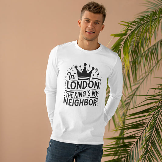 Men’s Base Longsleeve Tee - King is my Neighbour in London