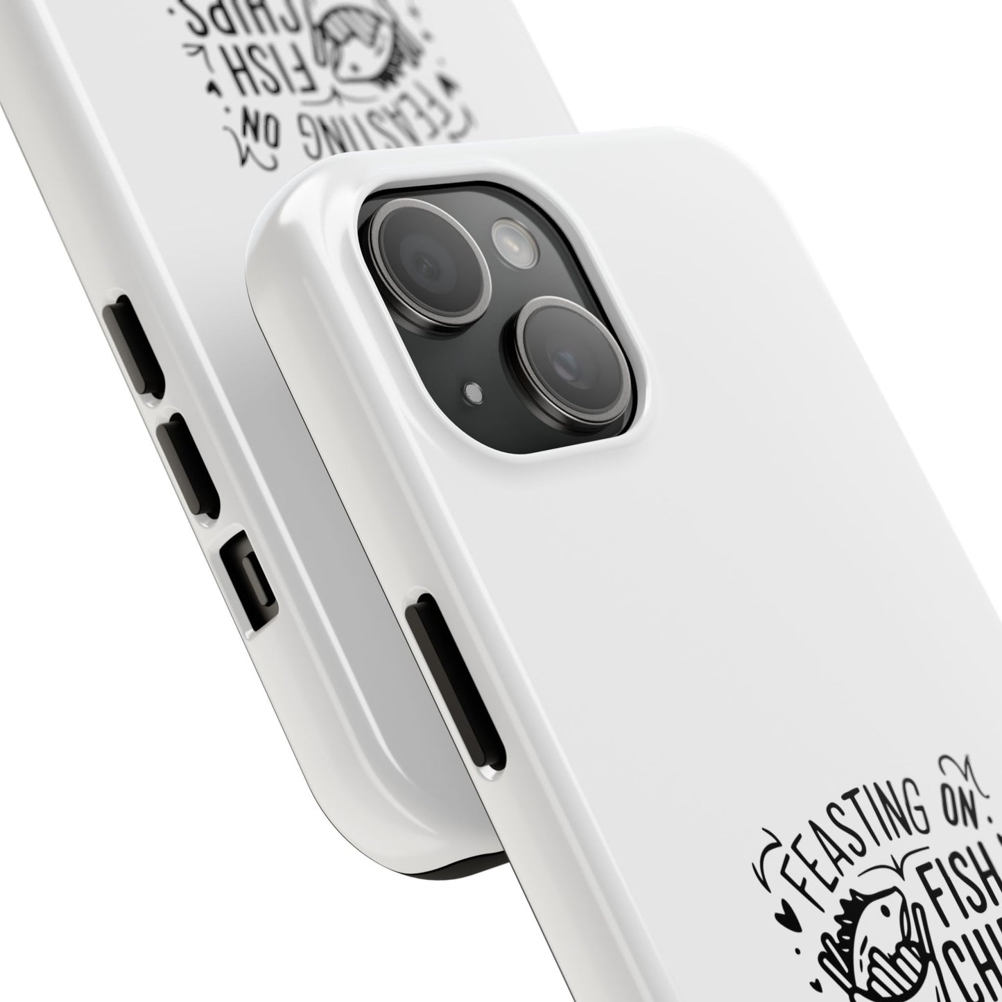 Feasting on Fish & Chips Tough Phone Case - London Inspired Design