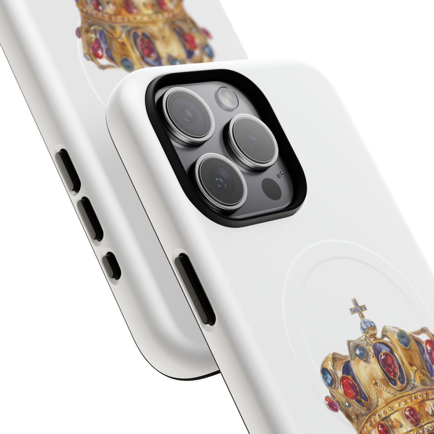 Royal Crown Magnetic Phone Case, Durable Phone Cover, Stylish Tech Accessory, Perfect Gift for Him & Her, Unique Design Case