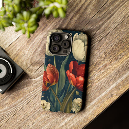 White Flower Tough Cases