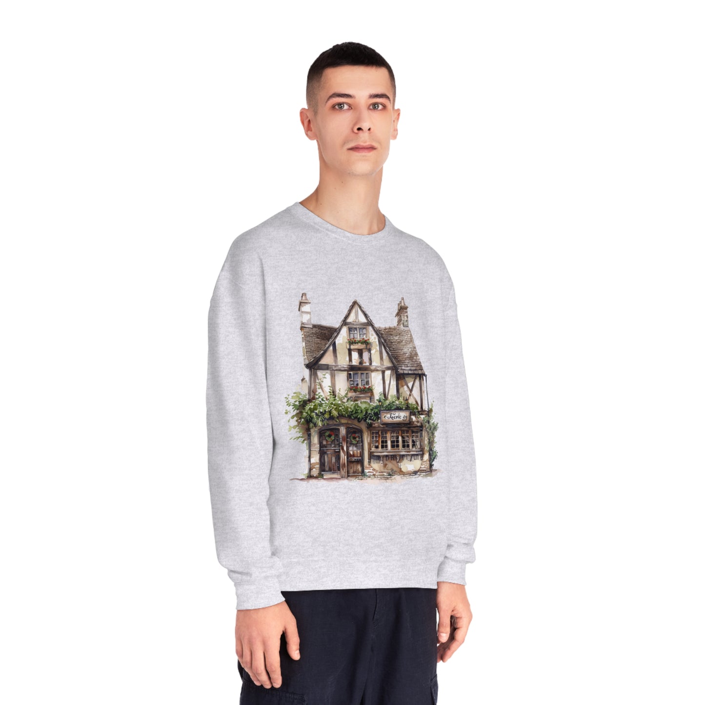 Unisex NuBlend® Crewneck Sweatshirt - British Historic House Classic Architectural Elegance