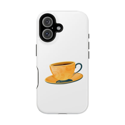 Stylish Magnetic Phone Case with Coffee Cup Design, Phone Accessory, Gift for Coffee Lovers, Functional Decor, Unique Magnet Case