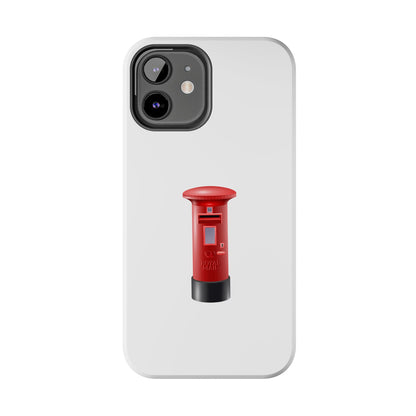 Red Mailbox Tough Phone Case, Durable Phone Cover, Unique Gift, Post Office Style, Trendy Phone Accessory