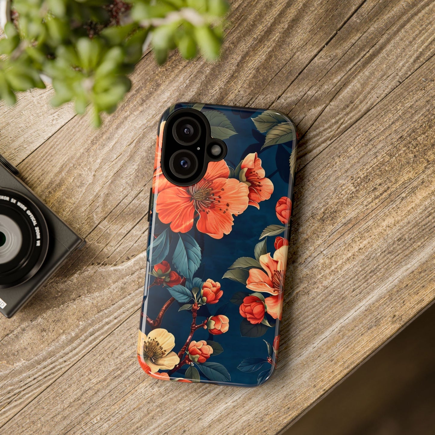 Floral iPhone Case, Tough Cases, Flower Phone Protector, Floral Design, Spring Gift, Phone Cover