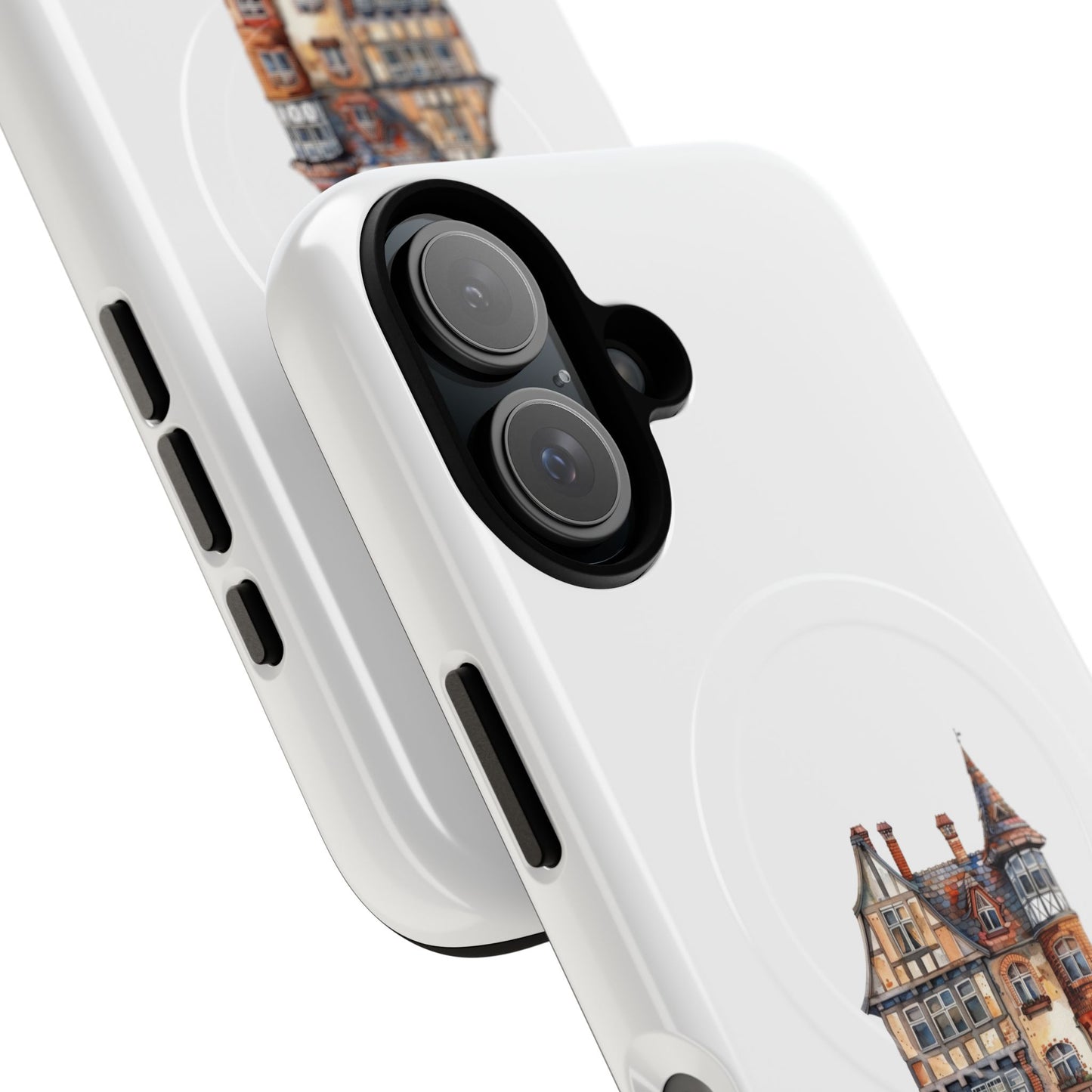 Artistic Magnetic Phone Case | Tough Protective Cover for iPhones | Unique House Design | Gift for Homeowners & Tech Lovers