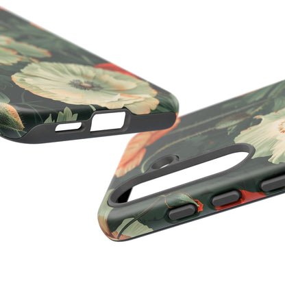 Floral Phone Case - Tough Cases, Botanical Design, Gift for Friends, Trendy Mobile Cover, Personalized Phone Accessory