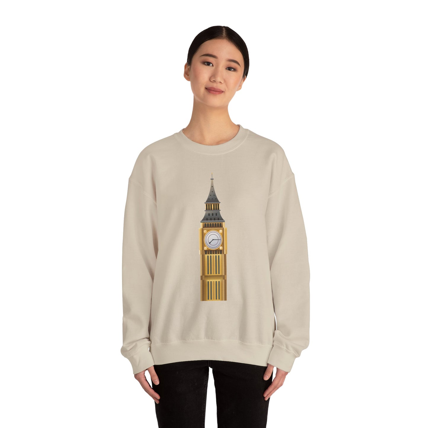 Unisex Heavy Blend™ Crewneck Sweatshirt - Tick Tock London - The Majestic Big Ben