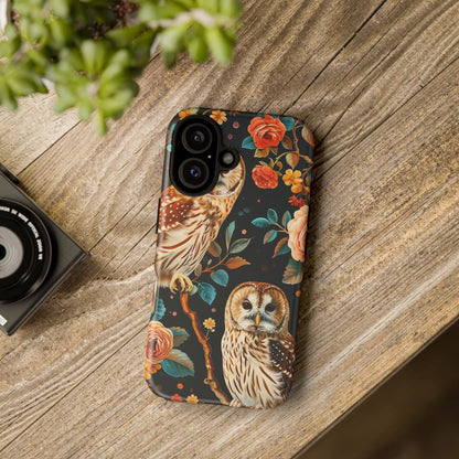 Owl Phone Case with Floral Design, Tough Phone Cover for Nature Lovers, Gift for Bird Enthusiasts, Stylish Protection for Smartphones, [...]