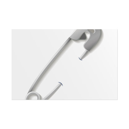 Minimalist Safety Pin Wall Art, Modern Decor, Unique Gift, Home Aesthetic, Art Print, Rolled Poster, Contemporary Interior Design