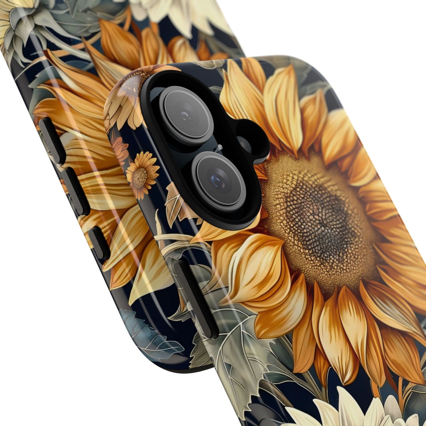 Floral Phone Case for Tough Cases, Sunflower Design, Nature Lover Gift, Birthday Present, Eco-Friendly Accessories, Summer Vibes