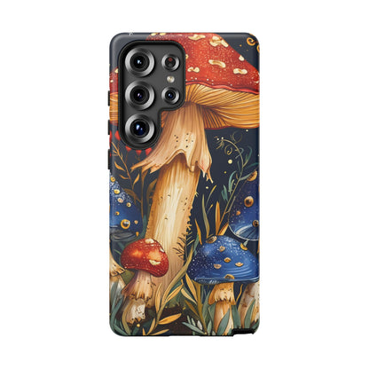 Mushroom Phone Case with Nature Design, Tough Phone Cover, Eco-Friendly Case, Gift for Nature Lovers, Unique Phone Accessory