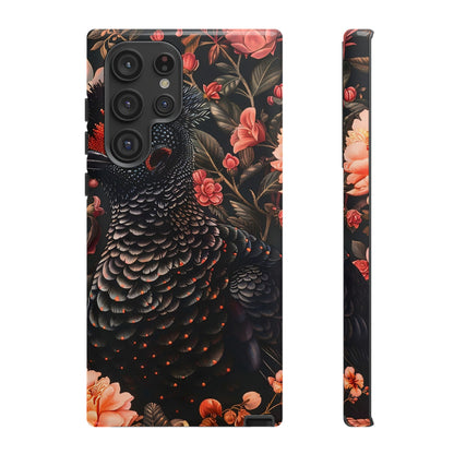 Tough Cases: Floral Design Phone Case, Stylish Protection for Your Phone, Unique Gift for Bird Lovers, Vibrant Floral Art, [...]