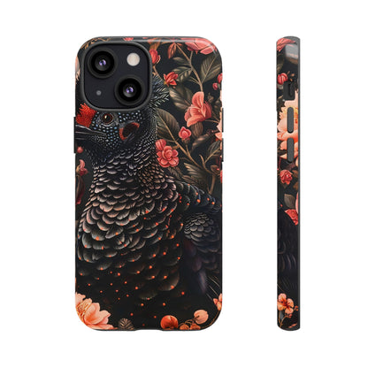 Tough Cases: Floral Design Phone Case, Stylish Protection for Your Phone, Unique Gift for Bird Lovers, Vibrant Floral Art, [...]