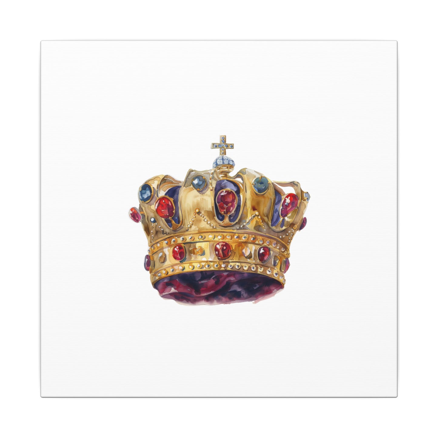 Crown Art Print, Royal Wall Decor, Matched for Home or Office, Gift for Art Lovers, Unique Royalty Artwork