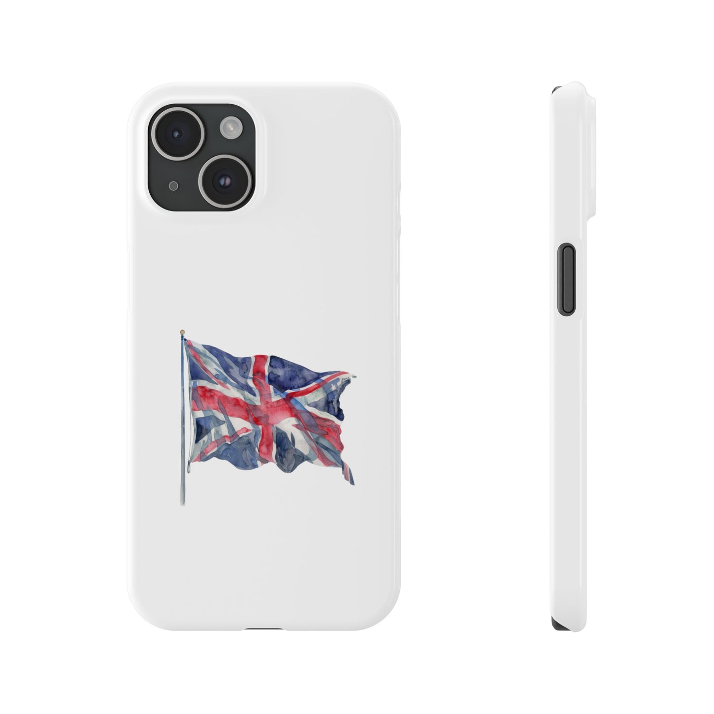 British Flag Slim Phone Case, UK Phone Cover, Patriotic Gift, Mobile Case for Travelers, England Accessories