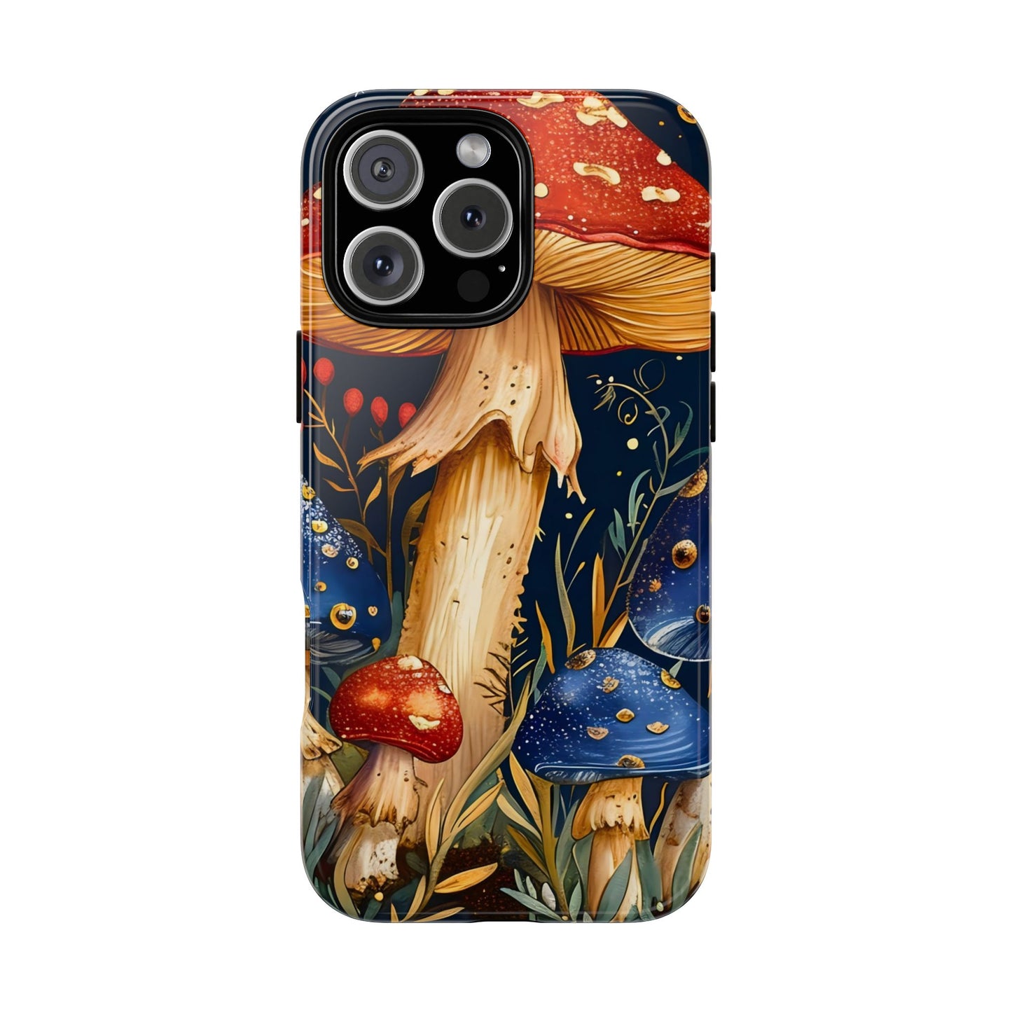 Mushroom Phone Case with Nature Design, Tough Phone Cover, Eco-Friendly Case, Gift for Nature Lovers, Unique Phone Accessory