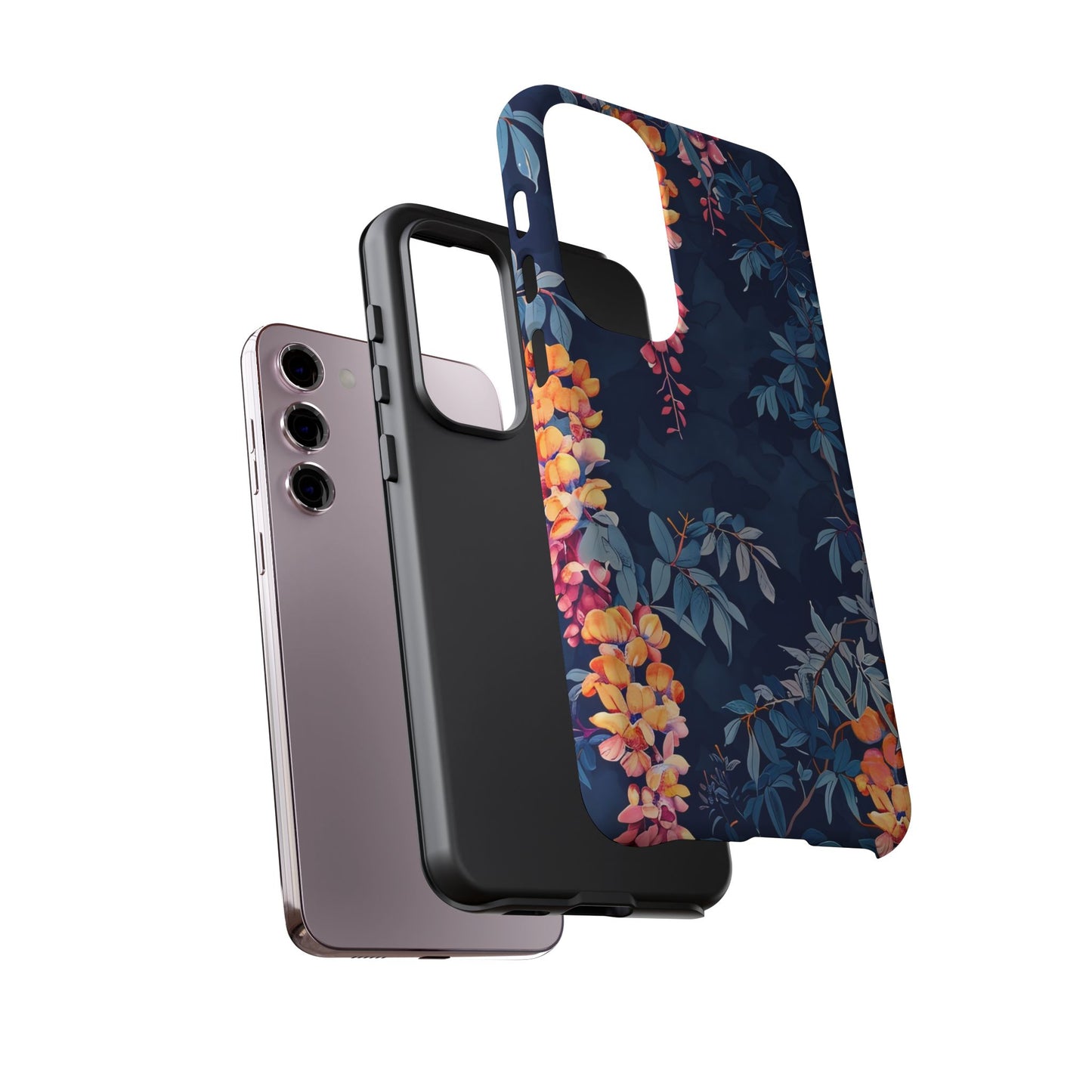 Floral iPhone Case, Tough Phone Cover, Gift for Her, Nature Lover Accessory, Spring Decor, Unique Floral Design
